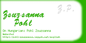 zsuzsanna pohl business card